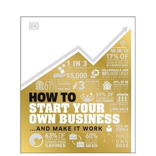 生意 How Your Start Business Work如何开始经营你自己 英文原版 Make And 商业指南DK系列 图书籍进口正版 Own 现货