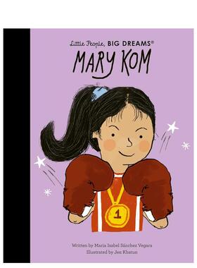 【现货】【小人物,大梦想】玛丽·科姆【Little People,Big Dreams】Mary Kom英文进口原版儿童绘本图书6-9岁Maria Isabel Sanche