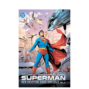 【预售】超人:新氪星传奇 合集 卷1 Superman: New Krypton Saga Omnibus Vol. 1英文漫画进口原版图书籍正版 DC图像小说Geoff J