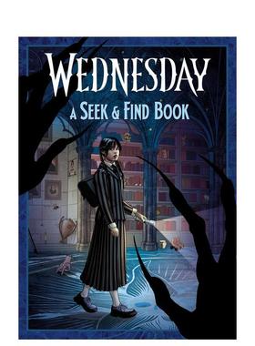【预售】星期三 寻踪游戏书 Wednesday A Seek & Find Book 英文进口原版青少年读物 查尔斯亚当斯热门漫画 Netflix奇幻美剧Rando