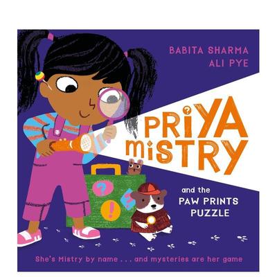 【现货】普里亚-米斯特和爪印拼图 Priya Mistry and the Paw Prints Puzzle 进口原版英文儿童绘本6岁-9岁Babita Sharma外文图书
