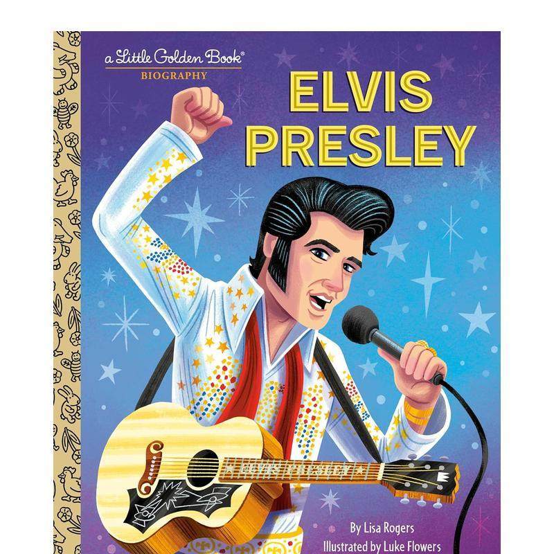 【预售】【黄金小传】猫王【Little Golden Book】Elvis Presley英文进口原版儿童绘本图书6-9岁Rogers  Lisa Jean人物传记