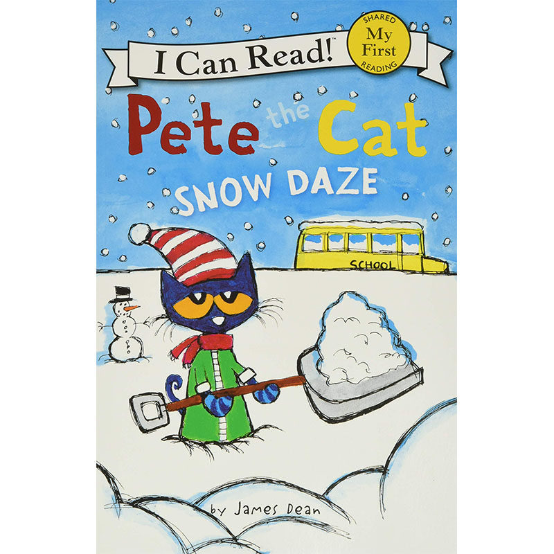 【现货】(售完下架)pete the cat: snow daze,【皮特猫】:雪的眩晕