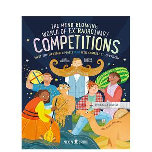【预售】令人兴奋的非凡比赛世界The Mind-Blowing World of Extraordinary Competitions英文进口原版儿童绘本图书Anna Goldfiel