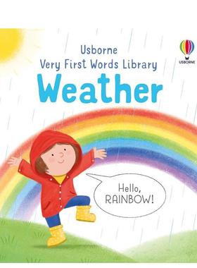 【预售】【启蒙单词馆】关于天气Very First Words Library: Weather英文进口原版儿童图书3-6岁自然拼读Matthew Oldham