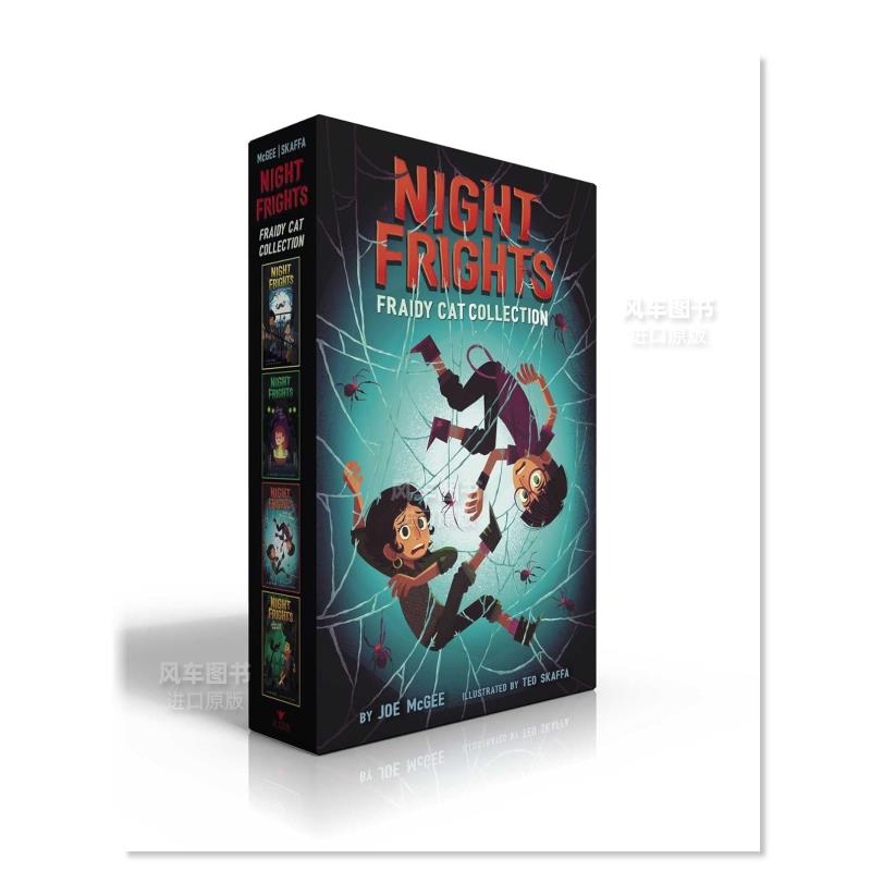 【现货】夜惊猫系列（盒装）Night Frights Fraidy-Cat Collection (Boxed Set)英文青少年读物 原版图书进口外版书籍MCGEE, JOE
