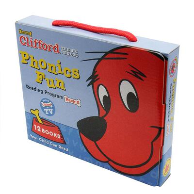 【现货】CLIFFORDS PHONICS FUN BOX SET #5 (w/ CD)，【大红狗克利弗德】发音套装#5