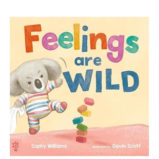 Scott Are 9岁Sophy Williams; 儿童绘本图书6 感觉很狂野Feelings Wild英文进口原版 Gavin illustrated 预售