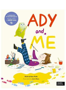 【预售】阿迪与我 Ady and Me 英文进口原版儿童绘本人际关系图书3-6岁Rich Pink Rox Pink Sara Rhys外文正版