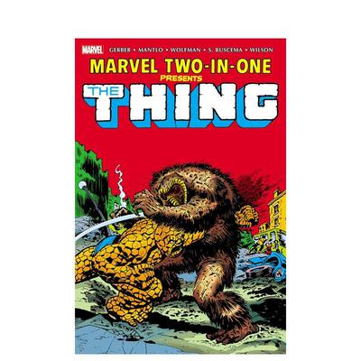 【预售】漫威二合一合集 卷1 Marvel Two-In-One Omnibus Vol. 1 英文漫画进口原版图书籍 漫威漫画Gil Kane Steve Gerber Marvel