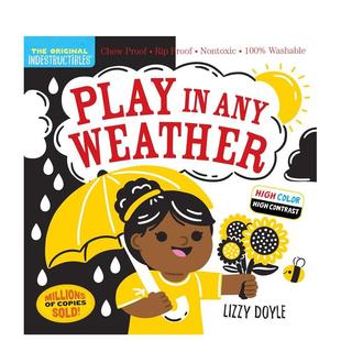 【预售】咬咬书：随时随地畅玩 Indestructibles: Play in any Weather英文进口原版儿童趣味图书Amy Pixton外文