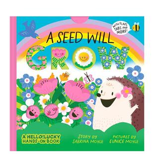 Will Hello 预售 Seed 英文进口原版 LUCKY百科 Book Grow 一颗种子会成长A Hands Lucky 儿童绘本图书HELLO