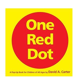 预售 DOT 英文进口原版 DAVID 一个红点ONE 6岁立体书CARTER 立体书 RED 儿童图书3 Pop