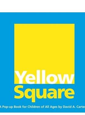 【预售】【立体书】黄色的广场YELLOW SQUARE【Pop-Up】英文进口原版儿童图书3-6岁立体书CARTER  DAVID A.