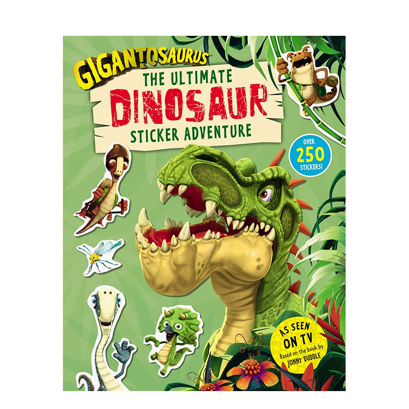 【预售】巨龙--终极恐龙贴纸大冒险 Gigantosaurus – The Ultimate Dinosaur Sticker Adventure 原版英文儿童趣味 书籍/杂志/报纸 艺术类原版书 原图主图