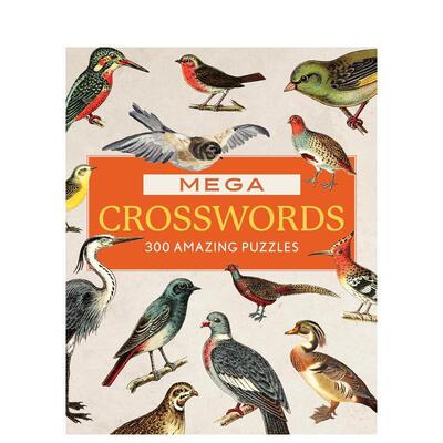 【预售】填字游戏：300道精彩谜题 Mega Crosswords: 300 Amazing Puzzles 英文进口原版生活图书Editors of Chartwell Books
