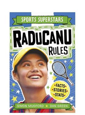 【预售】运动明星特辑：女单冠军：艾玛·拉杜卡努Raducanu Rules【Sports Heroes】英文进口原版儿童漫画图书Simon Mugford  Dan