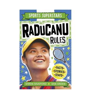 Rules Sports Mugford 预售 Dan 儿童漫画图书Simon 运动明星特辑：女单冠军：艾玛·拉杜卡努Raducanu 英文进口原版 Heroes