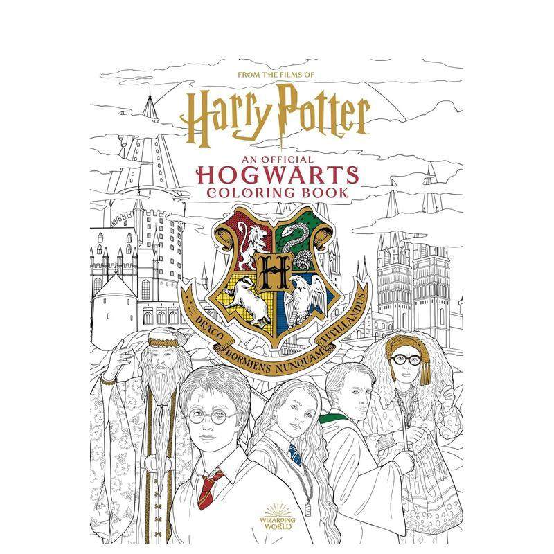 【预售】哈利波特：霍格沃茨官方涂色书Harry Potter: An Official Hogwarts Coloring Book英文进口原版儿童趣味图书Insight Edi