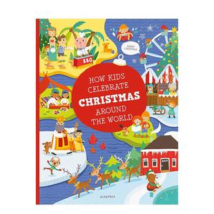 Celebrate World英文儿童图书籍进 孩子如何庆祝圣诞 the World Around 世界各地 Kids Christmas How 现货