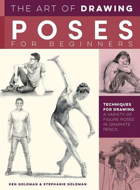 【现货】绘画姿势入门：铅笔人物姿势技法 Drawing Poses for Beginner 英文进口原版艺术画册画集Walter Foster Publishing Jr.