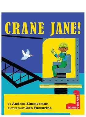 【预售】仙鹤简 Crane Jane! 英文进口原版儿童绘本 ZIMMERMAN  ANDREA 合适6-9岁 外文正版图书