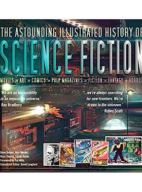 【现货】科幻小说中令人惊叹的插图史The Astounding Illustrated History of Science Fiction英文进口原版人文社科图书David La