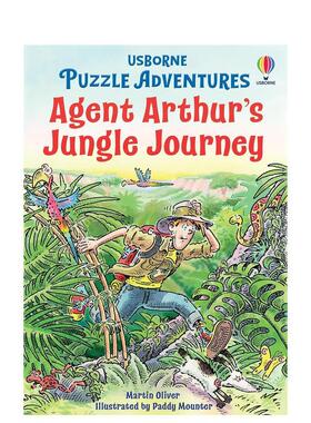 【预售】【解谜冒险】特工亚瑟的丛林探险 【Puzzle Adventures】Agent Arthur's Jungle Journey 英文进口原版儿童桥梁书 益智互