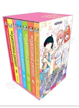 【现货】漫画 五等分的新娘 盒装1(1-7册) The Quintessential Quintuplets Part 1 Manga Box Set 英文原版漫画书原装进口图书