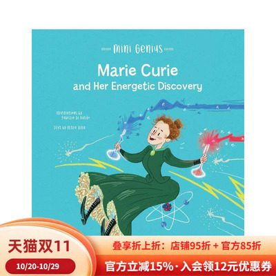 【预售】【小天才】居里夫人与她的能量发现 【Mini Genius】Marie Curie and Her Energetic Discovery英文进口原版儿童绘本图书