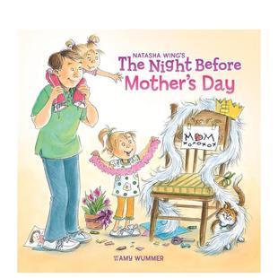Mothers Natasha人际关系 母亲节前夜 儿童绘本图书Wing 英文进口原版 Day Before Night The 现货
