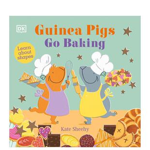 【预售】天竺鼠学习烘焙Guinea Pigs Go Baking英文进口原版章节书儿童图书籍3-6岁Kate Sheehy