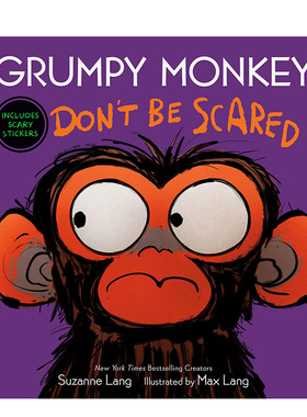 【预售】暴躁猴：不要害怕 Grumpy Monkey Don'T Be Scared 原版英文儿童绘本