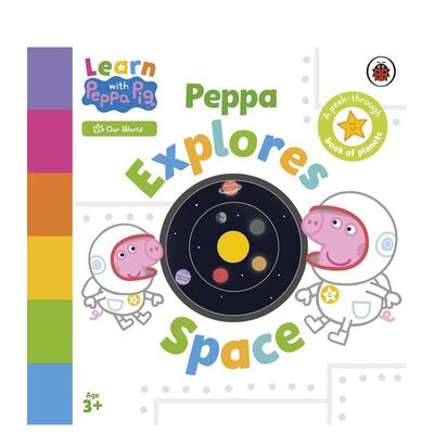【预售】和小猪佩奇一起学：佩奇太空探险 【Learn with Peppa】Peppa Explores Space英文进口原版儿童绘本图书Peppa Pig