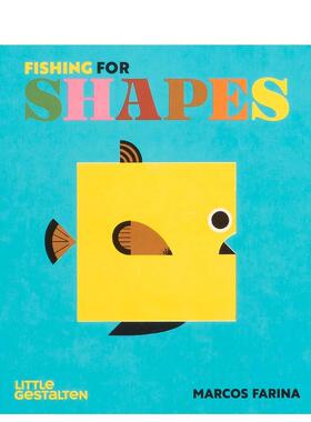 【现货】垂钓形状 水生动物&形状启蒙Fishing For Shapes英文进口原版儿童图书3-6岁自然拼读gestalten & Marcos Farina