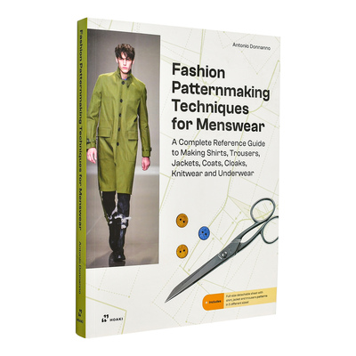【现货】男装时装制版技巧 Fashion Patternmaking Techniques For Menswear英文进口原版服装设计图书Antonio Donnanno; Elisabe