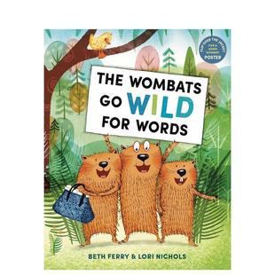 Wild House 袋熊词语狂欢派对 儿童启蒙图书Random Words英文进口原版 for Wombats The 预售
