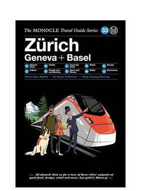 【现货】【Monocle旅行指南】苏黎世日内瓦+巴塞尔【Monocle Travel Guide】 Zürich Geneva + Basel英文进口原版旅行图书gestal
