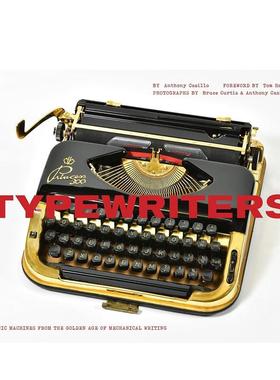 【预售】Typewriters打字机 英文进口原版平面设计图书字体图案标志 Hanks外文