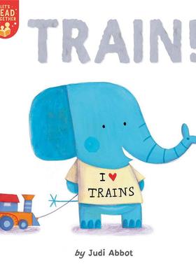 【预售】【让我们一起阅读】火车！【Let’s Read Together】Train!英文儿童图书籍进口原版Tiger Tales3-6岁启蒙绘本