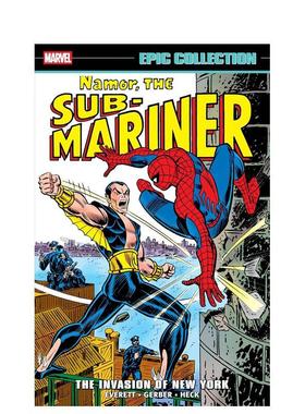 【预售】潜水人纳摩 史诗合集：纽约入侵战Namor The Sub-Mariner Epic Collection: The Invasion Of New York英文漫画进口原版图