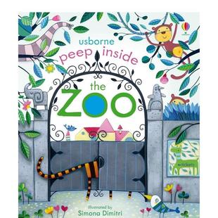 动物园The Inside 现货 翻翻 and Dimitri Milbourne zoo 洞洞 儿童趣味图书3 英文进口原版 Peep Simona 6岁Anna