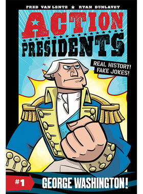 【现货】 Action Presidents 1: George Washington!，总统行动一号:英文原版图书 Van Lente 儿童分阶阅读