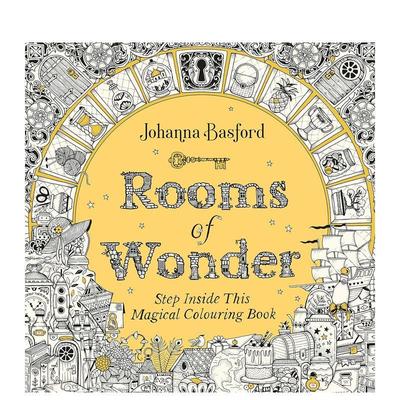 【预售】奇妙之屋 Rooms of Wonder: Step Inside this Magical Colouring Book 英文原版生活Johanna Basford