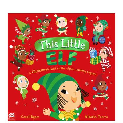 【预售】【数数书】这个小精灵This Little Elf英文进口原版儿童图书3-6岁启蒙Coral Byers