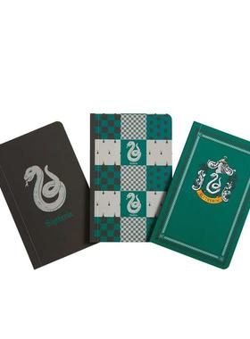 【预售】哈利·波特：斯莱特林 口袋笔记本（三本套装） HARRY POTTER 英文原版笔记本NotebookInsight Editions