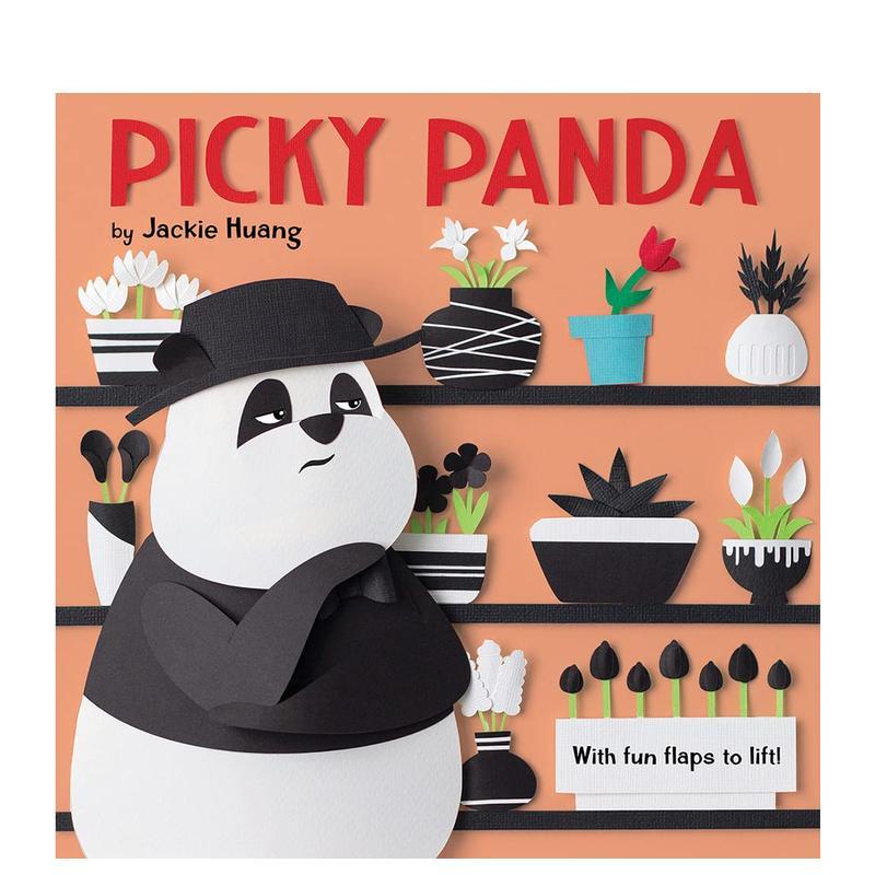 【现货】【翻翻立体机关书】挑剔的熊猫先生Picky Panda (With Fun Flaps to Lift)英文进口原版儿童趣味图书Jackie Huang3-6岁