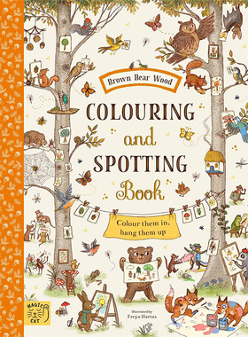 【预售】【Brown Bear Wood】Colouring and Spotting Book，【棕熊森林】填色本 英文原版图书籍进口正版 Hartas, Freya 儿童趣味