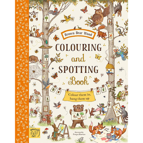 【现货】【Brown Bear Wood】Colouring and Spotting Book，【棕熊森林】填色本 英文原版图书籍进口正版 Hartas, Freya 儿童趣味