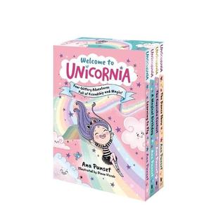 【预售】欢迎来到独角兽王国(一套4本) 【Unicornia】Welcome to Unicornia 英文进口原版儿童桥梁书Ana Punset